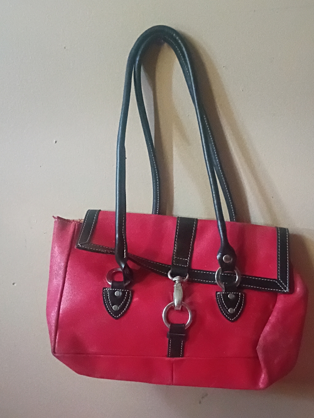 Women’s Red Shoulder Tote Bag by